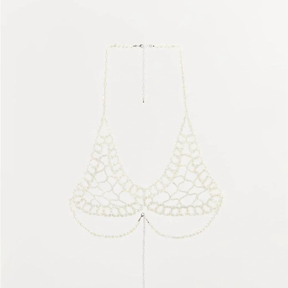 ZARA Beaded Triangle Bralette - Picture 2 of 10
